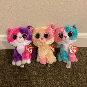 Cat Bundle- 3 Small Beanie Boos🐱🐱🐱